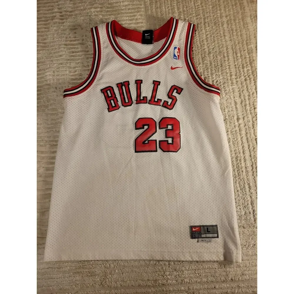 Nike Michael Jordan Chicago Bulls Jersey Youth Large NBA Basketball Boys Kids